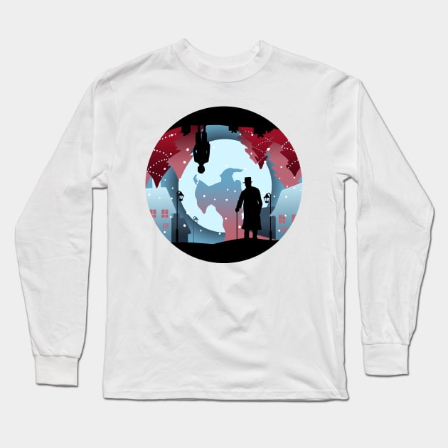 Christmas Carol Long Sleeve T-Shirt by enchantedrealm